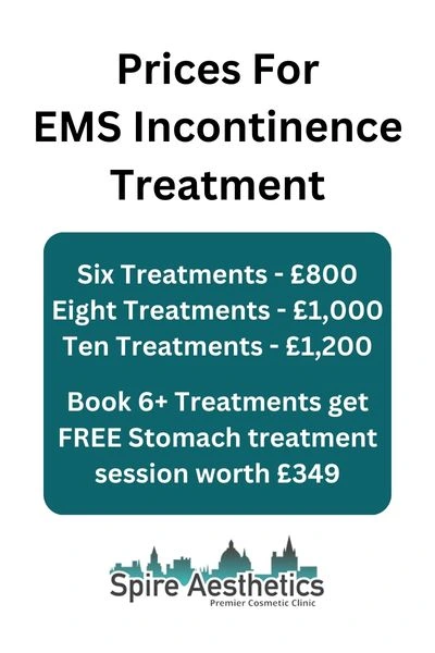 EMS Incontinence Treatment Prices Warrington