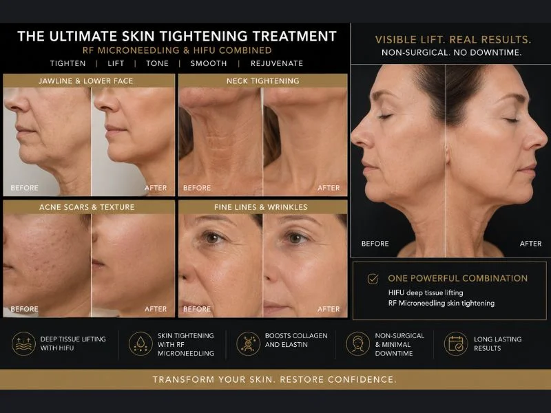 Results of combined treatment for the ultimate skin tightening treatment Warrington